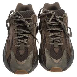 Pre Owned Yeezy x Adidas Grey Boost 700 V2 Geode Sneakers Size 38