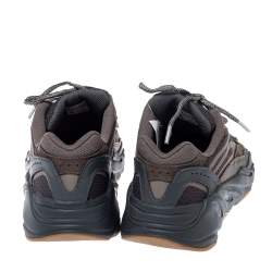 Pre Owned Yeezy x Adidas Grey Nubuck And Leather Boost 700 V2 Geode Sneakers Size 44