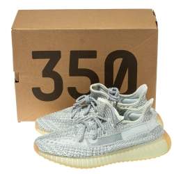 مملوكة مسبقًا Yeezy x Adidas Grey Cotton Knit 350 V2 Yeshaya NR Sneakers Size 42.5