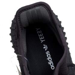 Pre Owned Yeezy x Adidas Dark Grey Cotton Knit Boost 350 V2 Cinder Sneakers Size 42