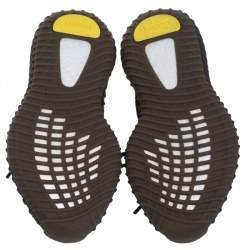 Pre Owned Yeezy x Adidas Dark Grey Cotton Knit Boost 350 V2 Cinder Sneakers Size 42