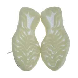 Pre Owned Yeezy x adidas Grey/White Cotton Knit Boost 380 Alien Sneakers Size 42 2/3