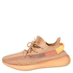 مملوكة مسبقًا Yeezy x adidas Clay Cotton Knit Fabric Boost 350 V2 Sneakers Size 43 1/3