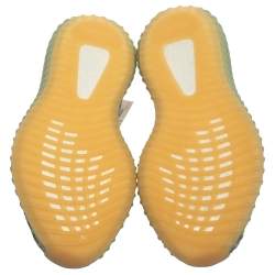 Pre Owned حذاء رياضي ييزي  x أديداس "بوست 350 ڨي2 ديزيرت ساغ" تريكو أخضر و رصاصي مقاس 45 1/3