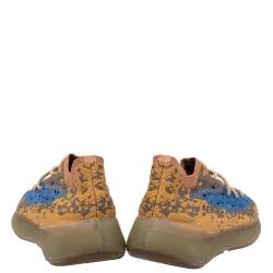 Pre Owned Yeezy x adidas Multicolor Knit Fabric Boost 380 Oat Reflective Sneakers Size 43 1/3