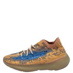 Pre Owned Yeezy x adidas Multicolor Knit Fabric Boost 380 Oat Reflective Sneakers Size 43 1/3