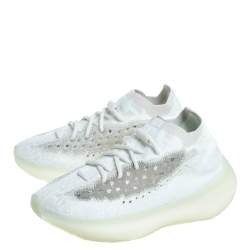 مملوكة مسبقًا Yeezy x adidas Mint Green Knit Fabric Boost 380 Calcite Glow Sneakers Size 37 1/3 