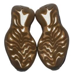 Pre Owned Yeezy x adidas Black/Grey Knit Fabric Boost 380 Onyx Sneakers Size 42 2/3