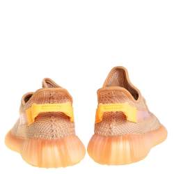 Pre Owned Yeezy x adidas Clay Knit Fabric Boost 350 V2 Sneakers Size 41 1/3