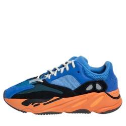 Pre Owned Yeezy x adidas Multicolor Suede And Leather Boost 700 Sneakers Size 43 1/3