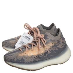 مملوكة مسبقًا Yeezy x adidas Grey Knit Fabric Boost 380 Mist Sneakers Size 40 2/3