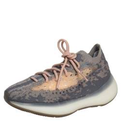 مملوكة مسبقًا Yeezy x adidas Grey Knit Fabric Boost 380 Mist Sneakers Size 40 2/3