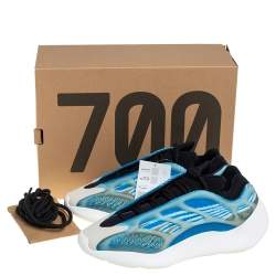 مملوكة مسبقًا Yeezy x adidas Arzareth Blue Polyurethane And Mesh 700 V3 Sneakers Size 44