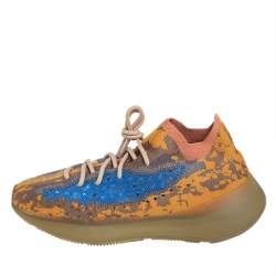 مملوكة مسبقًا Yeezy x adidas Multicolor Knit Fabric Boost 380 Oat Sneakers Size 44