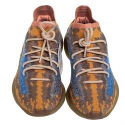 مملوكة مسبقًا Yeezy x adidas Multicolor Knit Fabric Boost 380 Oat Sneakers Size 44