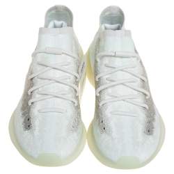 Pre Owned Yeezy x adidas Mint Green Knit Fabric Boost 380 Calcite Glow Sneakers Size 44