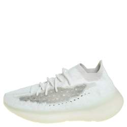 Pre Owned Yeezy x adidas Mint Green Knit Fabric Boost 380 Calcite Glow Sneakers Size 44