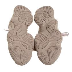 Pre Owned Adidas x Yeezy Beige Mesh And Suede 500 Taupe Light Sneakers Size 44 2/3