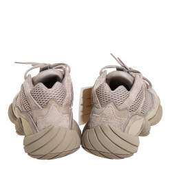 Pre Owned Adidas x Yeezy Beige Mesh And Suede 500 Taupe Light Sneakers Size 44 2/3