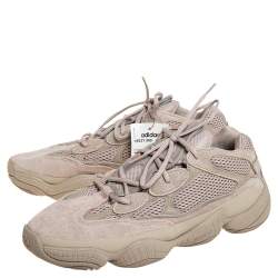 Pre Owned Yeezy x Adidas Beige Mesh And Suede 500 Taupe Light Sneakers Size FR 47 1/3