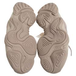 Pre Owned Yeezy x Adidas Beige Mesh And Suede 500 Taupe Light Sneakers Size FR 47 1/3