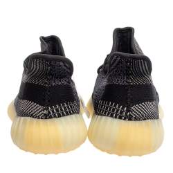 مملوكة مسبقًا حذاء رياضي ييزي x أديداس بوست 350 ڨي2 اسريل قماش تريكو رصاصي/أسود منخفض من أعلى مقاس 49 1/3