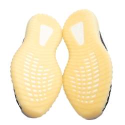 مملوكة مسبقًا حذاء رياضي ييزي x أديداس بوست 350 ڨي2 اسريل قماش تريكو رصاصي/أسود منخفض من أعلى مقاس 49 1/3