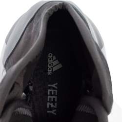 Pre Owned Yeezy x adidas Grey/Black Mesh And Neoprene QNTM High Top Sneakers Size 43 1/3