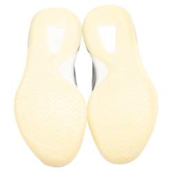 Pre Owned Yeezy x adidas Grey/Black Mesh And Neoprene QNTM High Top Sneakers Size 43 1/3