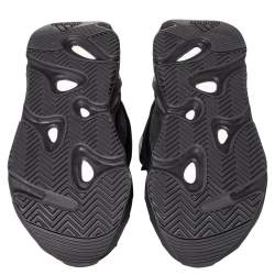 Pre Owned Yeezy x adidas Dark Grey Suede And Canvas Boost 700 Vanta Low Top Sneakers Size 42