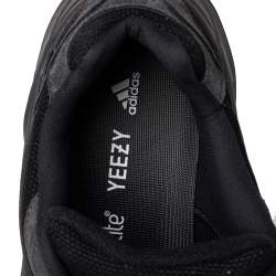 Pre Owned Yeezy x adidas Dark Grey Suede And Canvas Boost 700 Vanta Low Top Sneakers Size 42