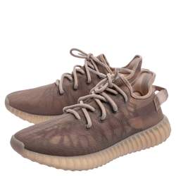 Pre Owned Adidas Yeezy Boost 350 V2 Mono Mist Beige Net Sneaker Size 42