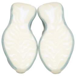 Pre Owned Yeezy x Adidas Multicolor Knit Fabric Boost 380 Alien Blue Sneakers Size 44