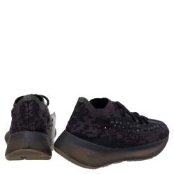 Pre Owned Yeezy x Adidas Multicolor Knit Fabric Boost 380 Onyx Sneakers Size 40 2/3