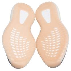 مملوكة مسبقًا حذاء رياضي ييزي x أديداس بوست 350 ڨي2 زيون قماش تريكو بني/رصاصي مقاس 43 1/3