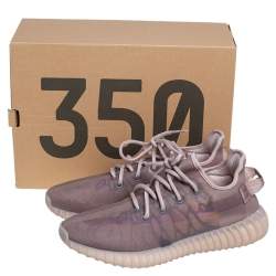 Pre Owned Yeezy x Adidas Beige Mesh 350 V2 Mono Mist Sneakers Size 42 2/3