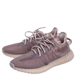 Pre Owned Yeezy x Adidas Beige Mesh 350 V2 Mono Mist Sneakers Size 42 2/3