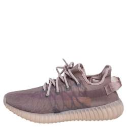 Pre Owned Yeezy x Adidas Beige Mesh 350 V2 Mono Mist Sneakers Size 42 2/3