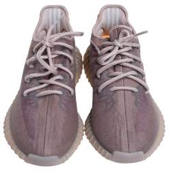 Pre Owned Yeezy x Adidas Beige Mesh 350 V2 Mono Mist Sneakers Size 42 2/3