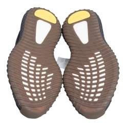 Pre Owned Yeezy x Adidas Dark Grey Knit Fabric Boost 350 V2 Cinder Sneakers Size 44 2/3