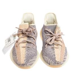 Yeezy x adidas Multicolor Knit Fabric Boost 350 V2 Ash Pearl Sneakers Size 44 2/3