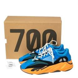 Pre Owned Yeezy x Adidas Multicolor Mesh and Suede Boost 700 Wave Runner Sneakers Size 44 2/3