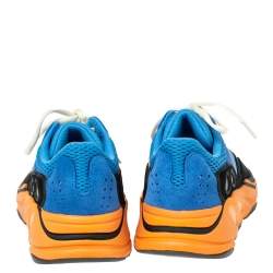 Pre Owned Yeezy x Adidas Multicolor Mesh and Suede Boost 700 Wave Runner Sneakers Size 43 1/3