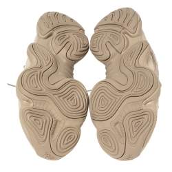 Pre Owned Yeezy x Adidas Beige Mesh And Suede 500 Taupe Light Sneakers Size 42 2/3