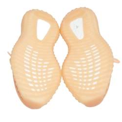 Pre Owned Yeezy x Adidas Orange Mesh 350 V2 Mono Clay Sneakers Size 44