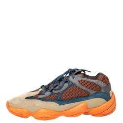 مملوكة مسبقًا حذاء رياضي اديداس X ييزي 500  بوست إنفلام شبك وسويدي متعدد الألوان مقاس 45 1/3 