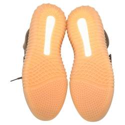 Pre Owned Adidas Yeezy Boost 750 Light Brown Suede Gum High Top Sneakers Size 42.5