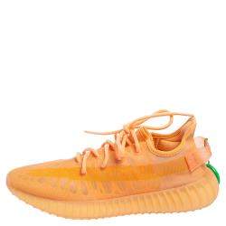 Pre Owned Yeezy x Adidas Orange Mesh 350 V2 Mono Clay Sneakers Size 43 1/3