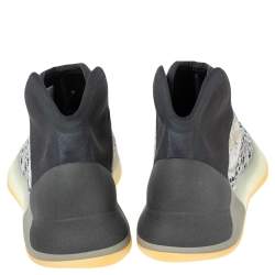 Pre Owned Yeezy x Adidas Multicolor Knit Fabric And Neoprene QNTM Sea Teal Sneakers Size 40