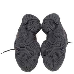 Pre Owned Yeezy x Adidas Grey Leather, Suede, And Mesh Yeezy 500 Utility Low Top Sneakers Size 46